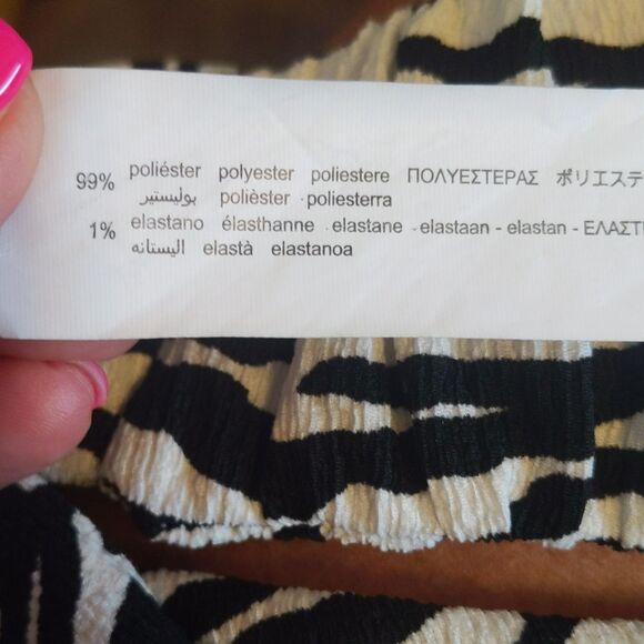 ZARA Girls zebra print crop top tank top halter top (13-14) - Picture 7 of 7